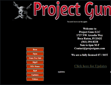 Tablet Screenshot of projectguns.com